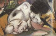 Franz Marc Pigs (mk34) oil painting on canvas